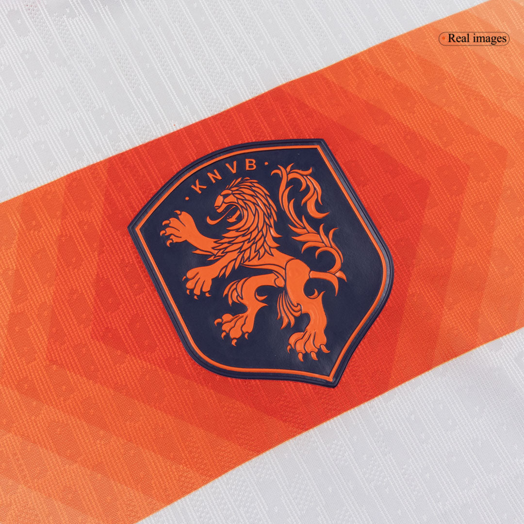 Netherlands World Cup 2026 Vieras Pelipaita (Player Version) Miesten VIRGIL #4 - kuva 5