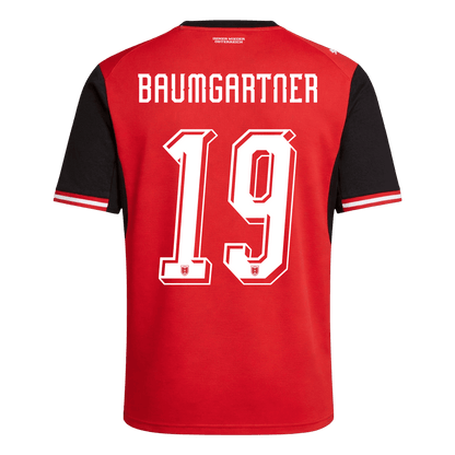 Austria World Cup 2026 Koti Pelipaita Miesten BAUMGARTNER #19 - kuva 9