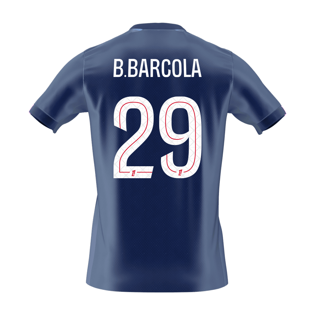 PSG 2025/26 Koti Pelipaita Miesten B.BARCOLA #29 [PREMIUM] - kuva 8