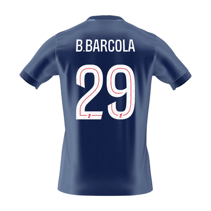PSG 2025/26 Koti Pelipaita Miesten B.BARCOLA #29 [PREMIUM] - kuva 8