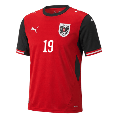 Austria World Cup 2026 Koti Pelipaita Miesten BAUMGARTNER #19 - kuva 10