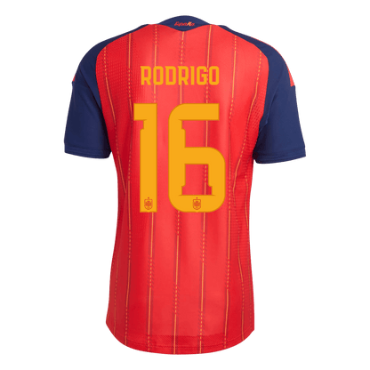 Spain World Cup 2026 Koti Pelipaita (Player Version) Miesten RODRIGO #16 - kuva 3