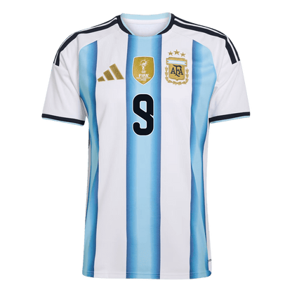 Argentina World Cup 2026 Koti Pelipaita Miesten J. ALVAREZ #9 [PREMIUM] - kuva 3