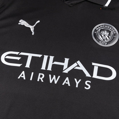 Manchester City 2025/26 Vieras Pitk?hihainen pelipaita Miesten - kuva 4