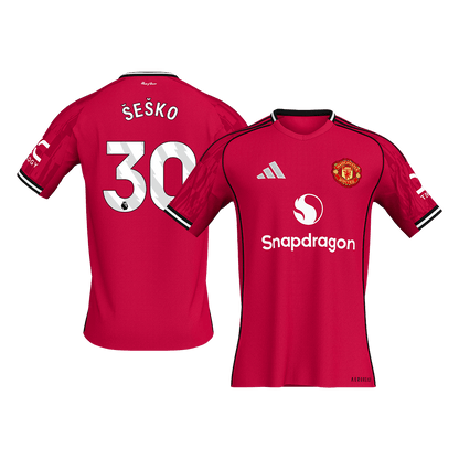 Manchester United 2025/26 Koti Pelipaita Miesten ?E?KO #30 [PREMIUM]