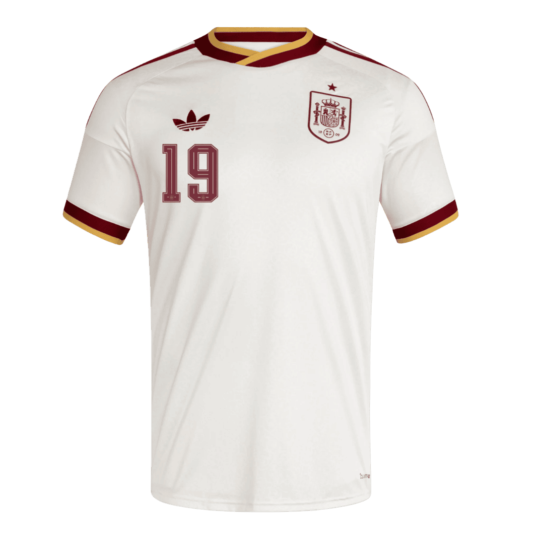 Spain World Cup 2026 Vieras Pelipaita Miesten LAMINE YAMAL #19 - kuva 2