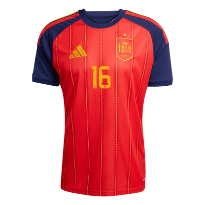 Spain World Cup 2026 Koti Pelipaita Miesten RODRIGO #16 [PREMIUM] - kuva 2