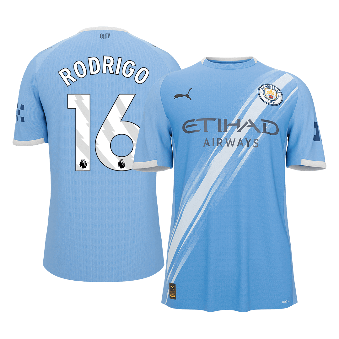Manchester City 2025/26 Koti Pelipaita Miesten RODRIGO #16 [PREMIUM]