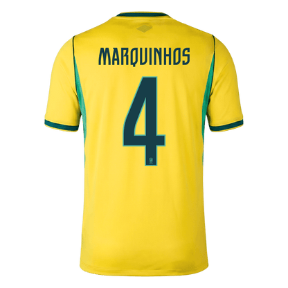 Brazil World Cup 2026 Koti Pelipaita Miesten MARQUINHOS #4 - kuva 6