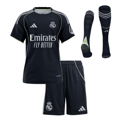 Real Madrid 2025/26 Vieras Lasten t?ydellinen peliasu [PREMIUM]