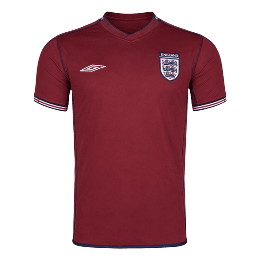 England 2002 Vieras Retro -pelipaita Miesten