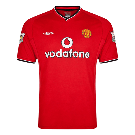 Manchester United 2000/02 Koti Retro -pelipaita Miesten