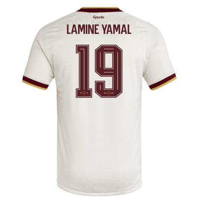 Spain World Cup 2026 Vieras Pelipaita (Player Version) Miesten LAMINE YAMAL #19 - kuva 2