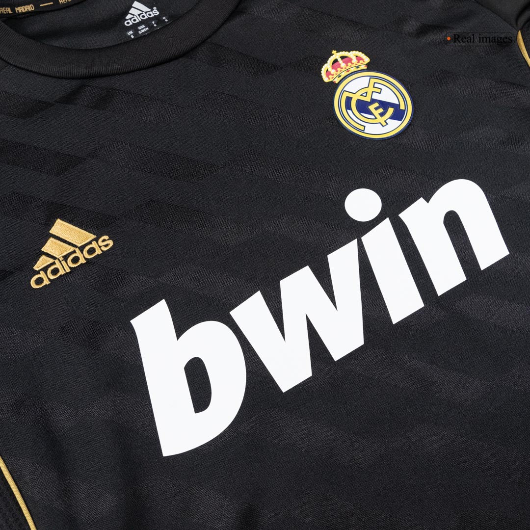 Real Madrid 2011/12 Vieras Pitk?hihainen Retro -pelipaita Miesten - kuva 6