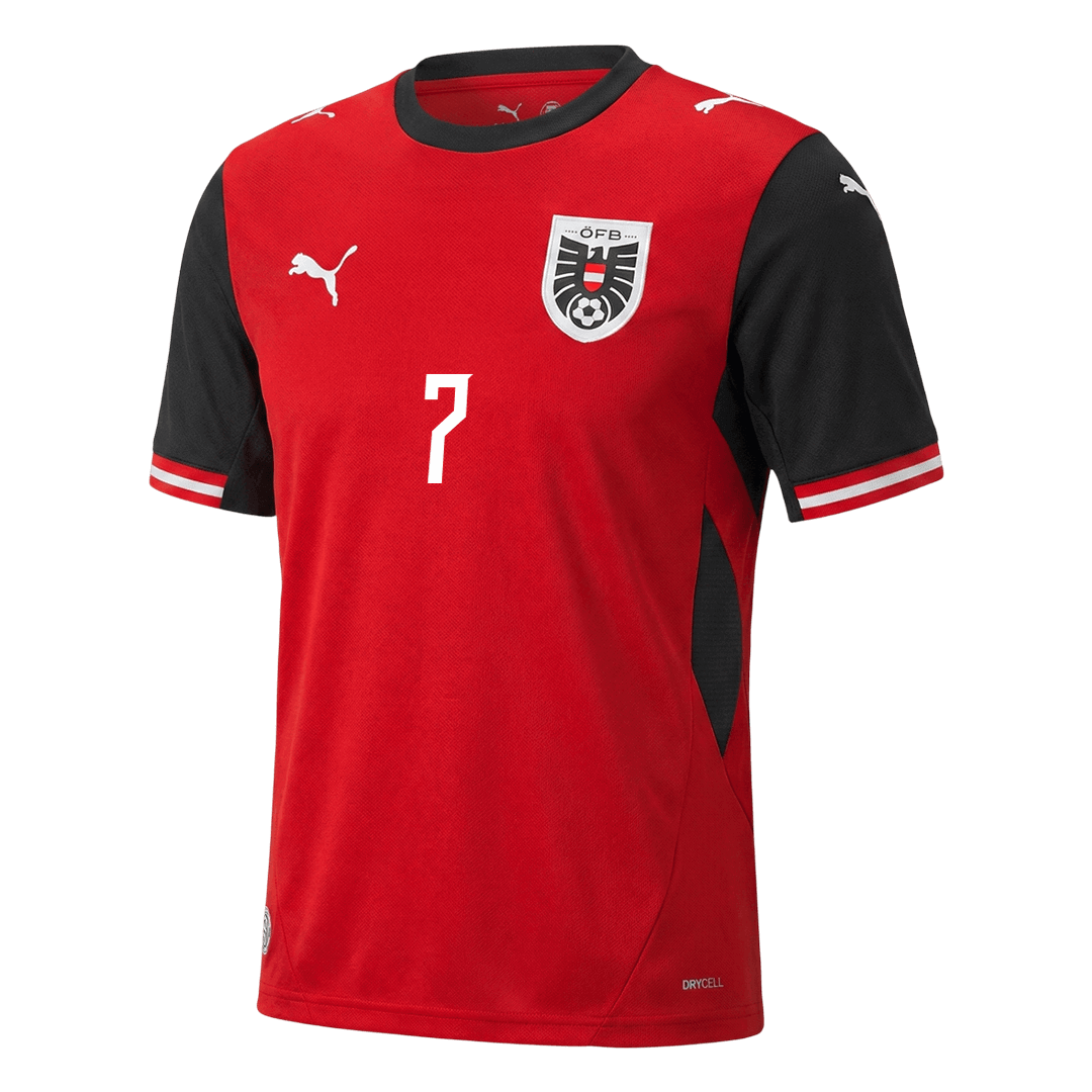 Austria World Cup 2026 Koti Pelipaita Miesten ARNAUTOVIC #7 - kuva 10