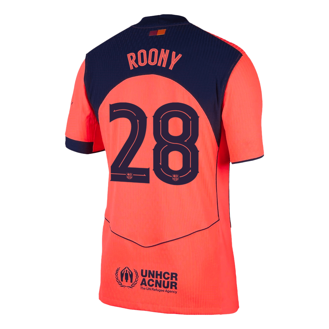 Barcelona 2025/26 Kolmas Pelipaita (Player Version) Miesten ROONY #28 - kuva 12