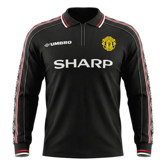 Manchester United 1998 Vieras Pitk?hihainen Retro -pelipaita Miesten