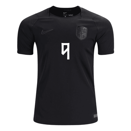 Norway World Cup 2026 Vieras Pelipaita Miesten BRAUT HAALAND #9 - kuva 2