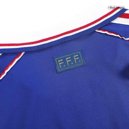 France World Cup 1998 Koti Retro -pelipaita Miesten ZIDANE #10 - kuva 3