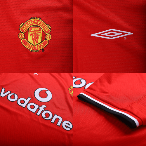 Manchester United 2000/02 Koti Retro -pelipaita Miesten - kuva 2