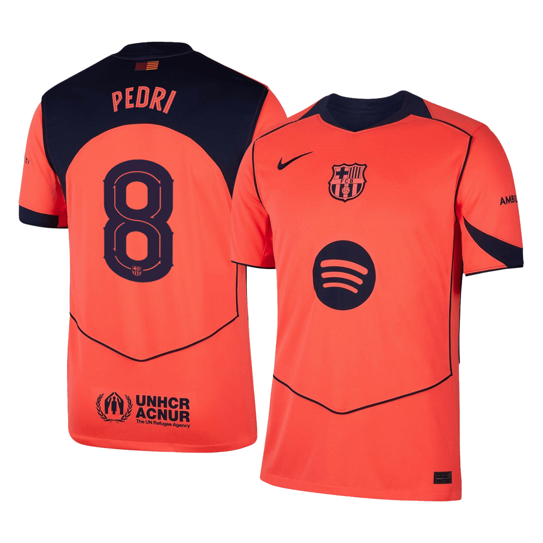 Barcelona 2025/26 UCL Kolmas Pelipaita Miesten PEDRI #8