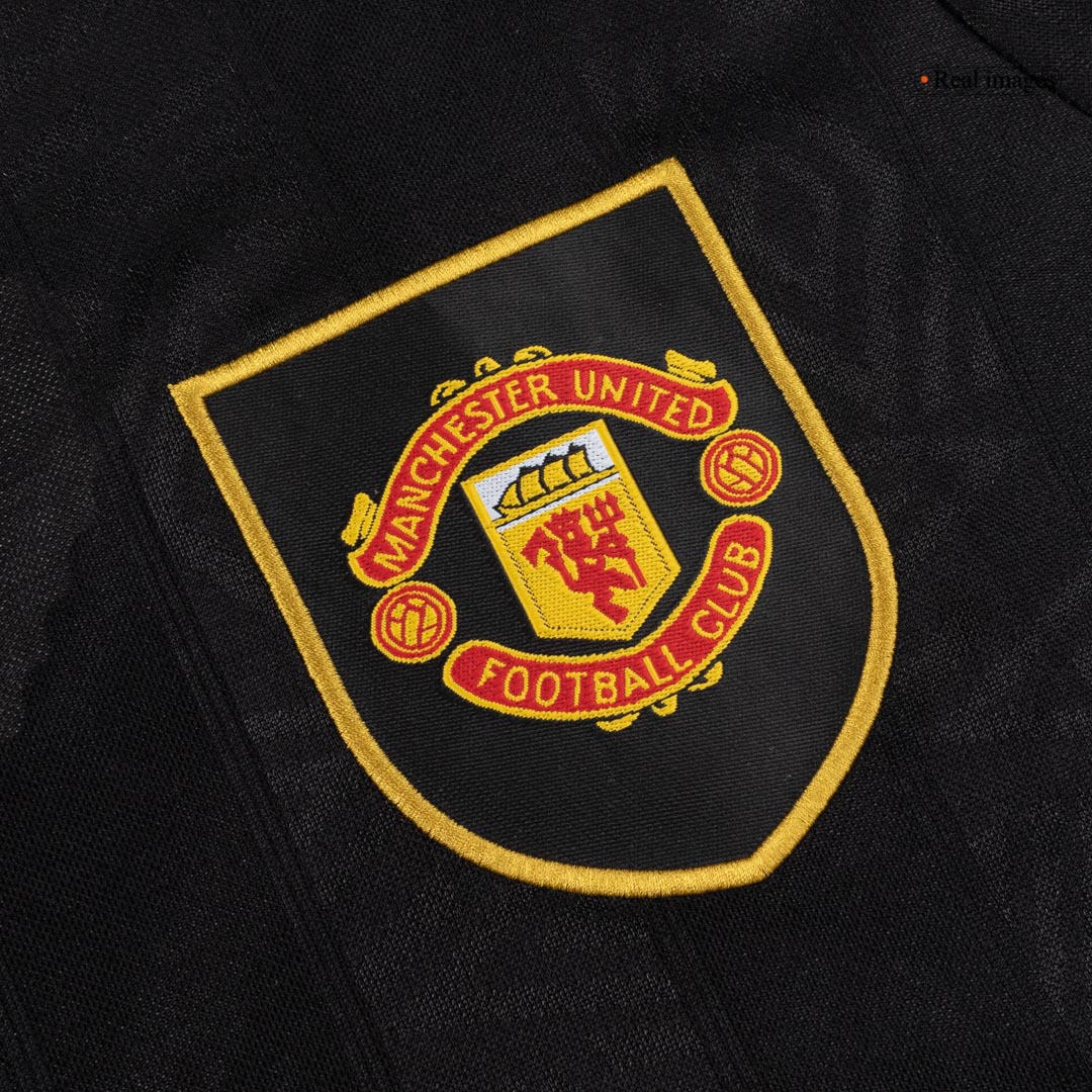 Manchester United 1993/94 Vieras Pitk?hihainen Retro -pelipaita Miesten - kuva 7