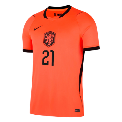 Netherlands World Cup 2026 Koti Pelipaita Miesten F.DE JONG #21 - kuva 8
