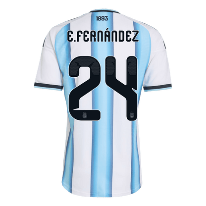 Argentina World Cup 2026 Koti Pelipaita (Player Version) Miesten E. FERNANDEZ #24 - kuva 3