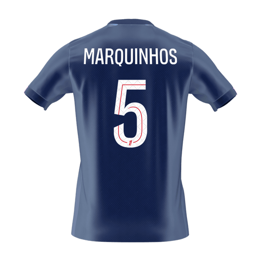 PSG 2025/26 Koti Pelipaita Miesten MARQUINHOS #5 [PREMIUM] - kuva 2
