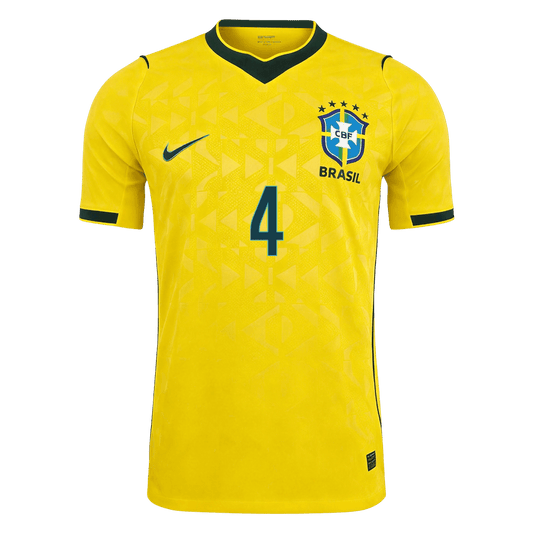 Brazil World Cup 2026 Koti Pelipaita (Player Version) Miesten MARQUINHOS #4 - kuva 2