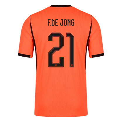 Netherlands World Cup 2026 Koti Pelipaita (Player Version) Miesten F.DE JONG #21 - kuva 10