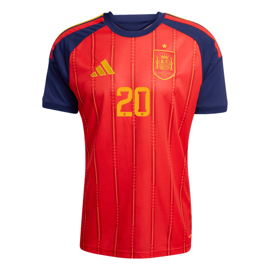 Spain World Cup 2026 Koti Pelipaita Miesten PEDRI #20 [PREMIUM] - kuva 2
