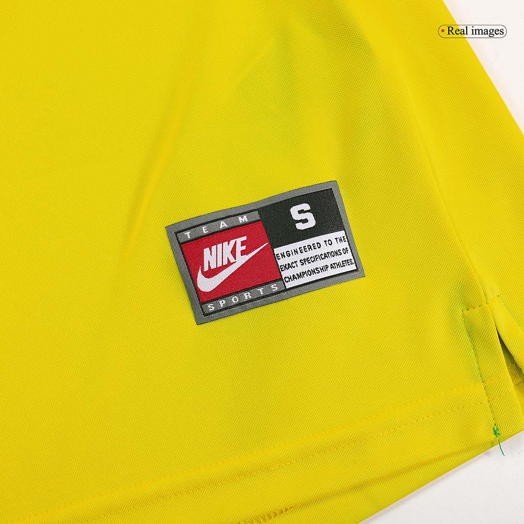 Brazil World Cup 1998 Koti Retro -pelipaita Miesten RONALDO #9 - kuva 5