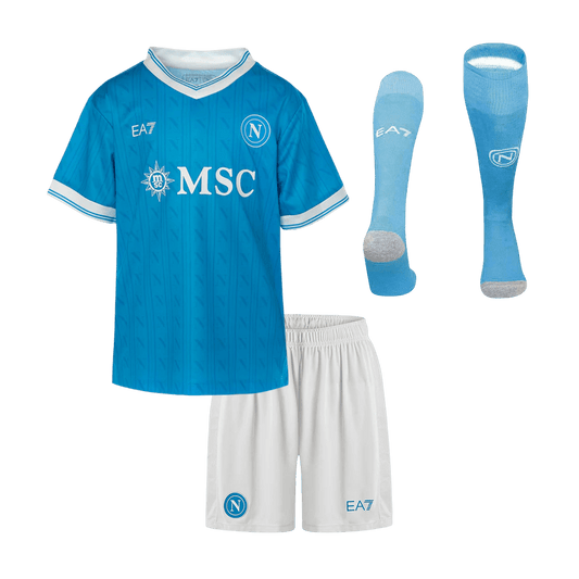 Napoli 2025/26 Koti Lasten t?ydellinen peliasu