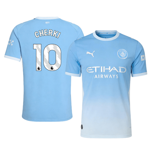 Manchester City kotipelipaita 2026/27 – Cherki #10 (pelaajaversio)