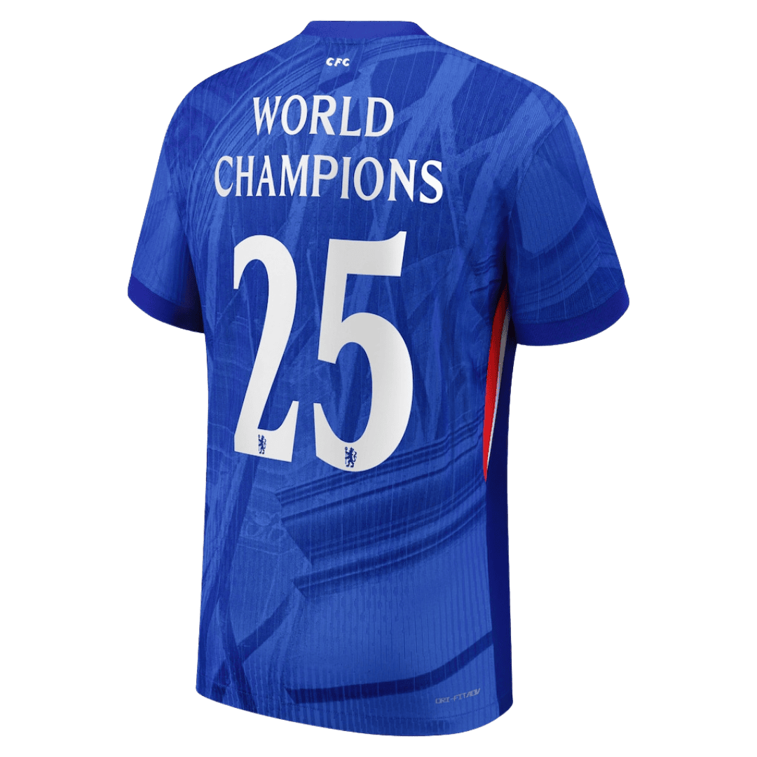 Chelsea 2025/26 Koti Pelipaita (Player Version) Miesten WORLD CHAMPIONS #25 - kuva 9