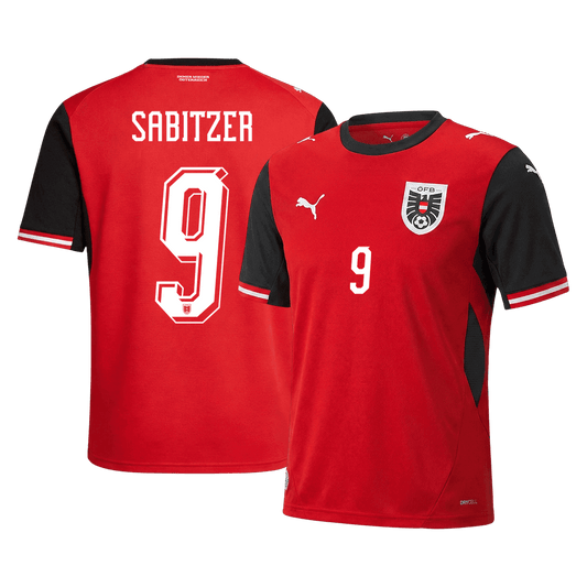 Austria World Cup 2026 Koti Pelipaita Miesten SABITZER #9