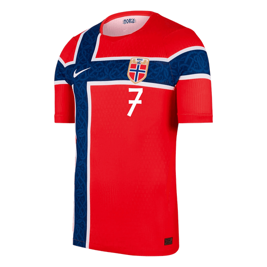 Norway World Cup 2026 Koti Pelipaita (Player Version) Miesten S?RLOTH #7 - kuva 2