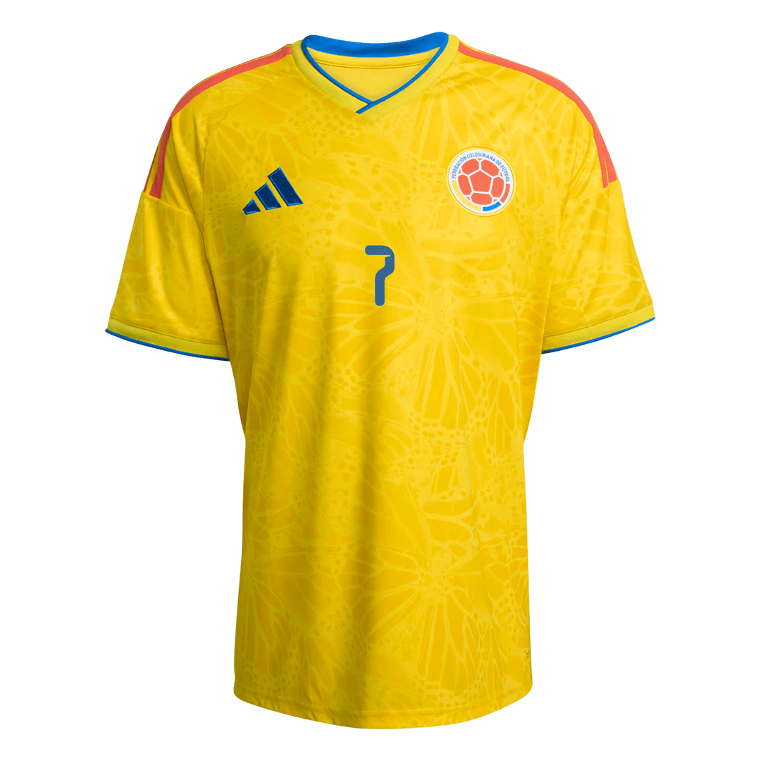 Colombia World Cup 2026 Koti Pelipaita Miesten LUIS DíAZ #7 - kuva 10