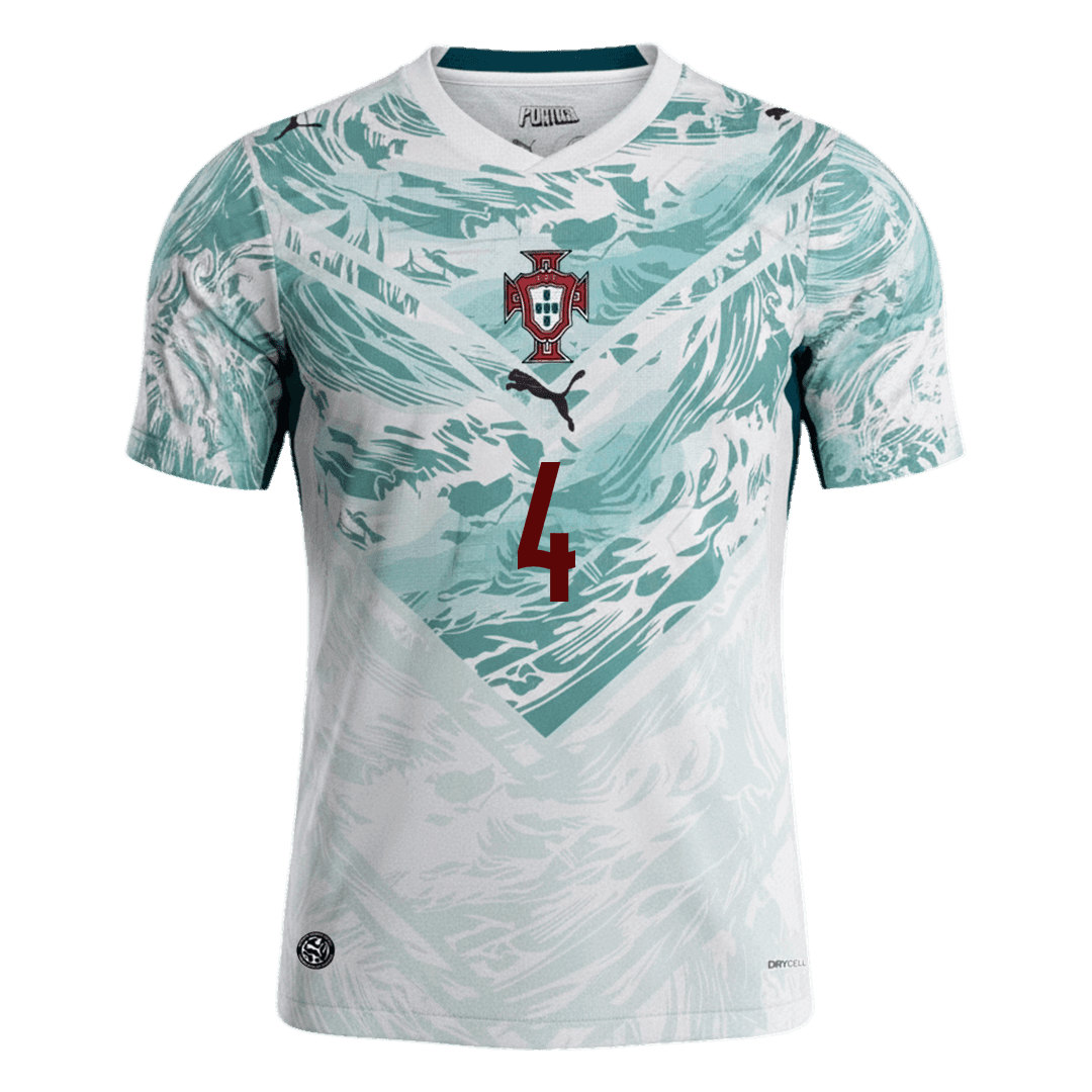 Portugal World Cup 2026 Vieras Pelipaita Miesten RúBEN DIAS #4 - kuva 2