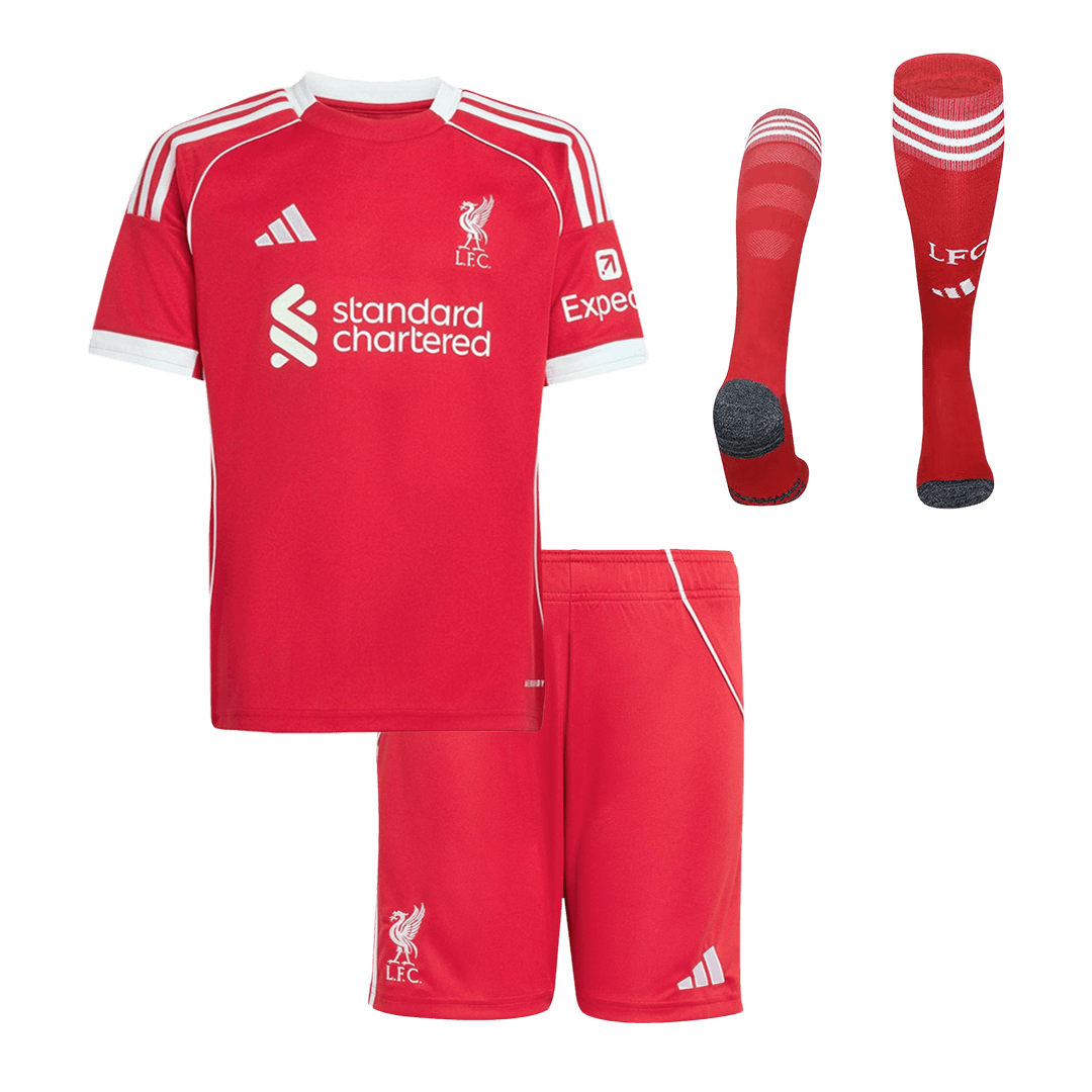 Liverpool 2025/26 Koti Lasten t?ydellinen peliasu