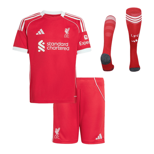 Liverpool 2025/26 Koti Lasten t?ydellinen peliasu