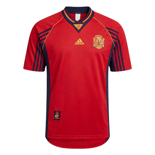 Spain 1998 Koti Retro -pelipaita Miesten