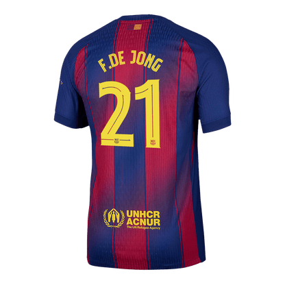 Barcelona 2025/26 UCL Koti Pelipaita (Player Version) Miesten F.DE JONG #21 - kuva 13