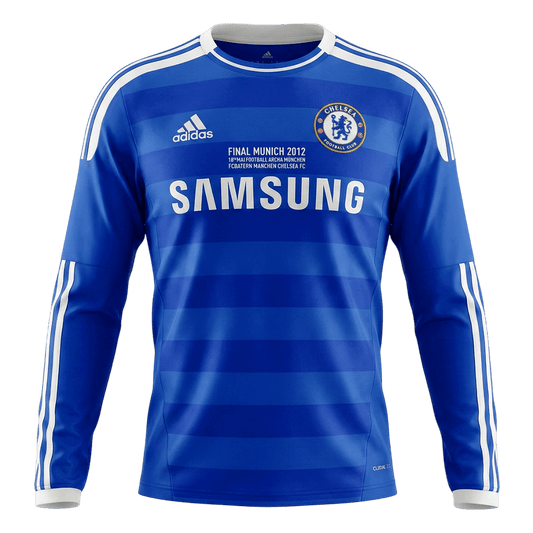 Chelsea 2011/12 Koti Pitk?hihainen Retro -pelipaita Miesten