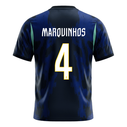 Brazil World Cup 2026 Vieras Pelipaita Miesten MARQUINHOS #4 - kuva 9