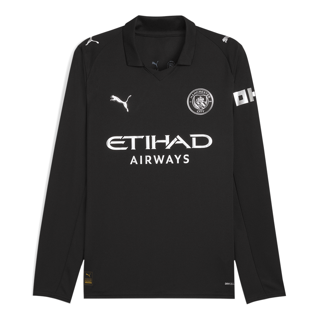 Manchester City 2025/26 Vieras Pitk?hihainen pelipaita Miesten
