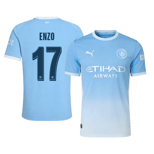 Manchester City kotipelipaita 2026/27 UCL – Enzo #17 (pelaajaversio)