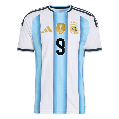 Argentina World Cup 2026 Koti Pelipaita (Player Version) Miesten J. ALVAREZ #9 - kuva 3