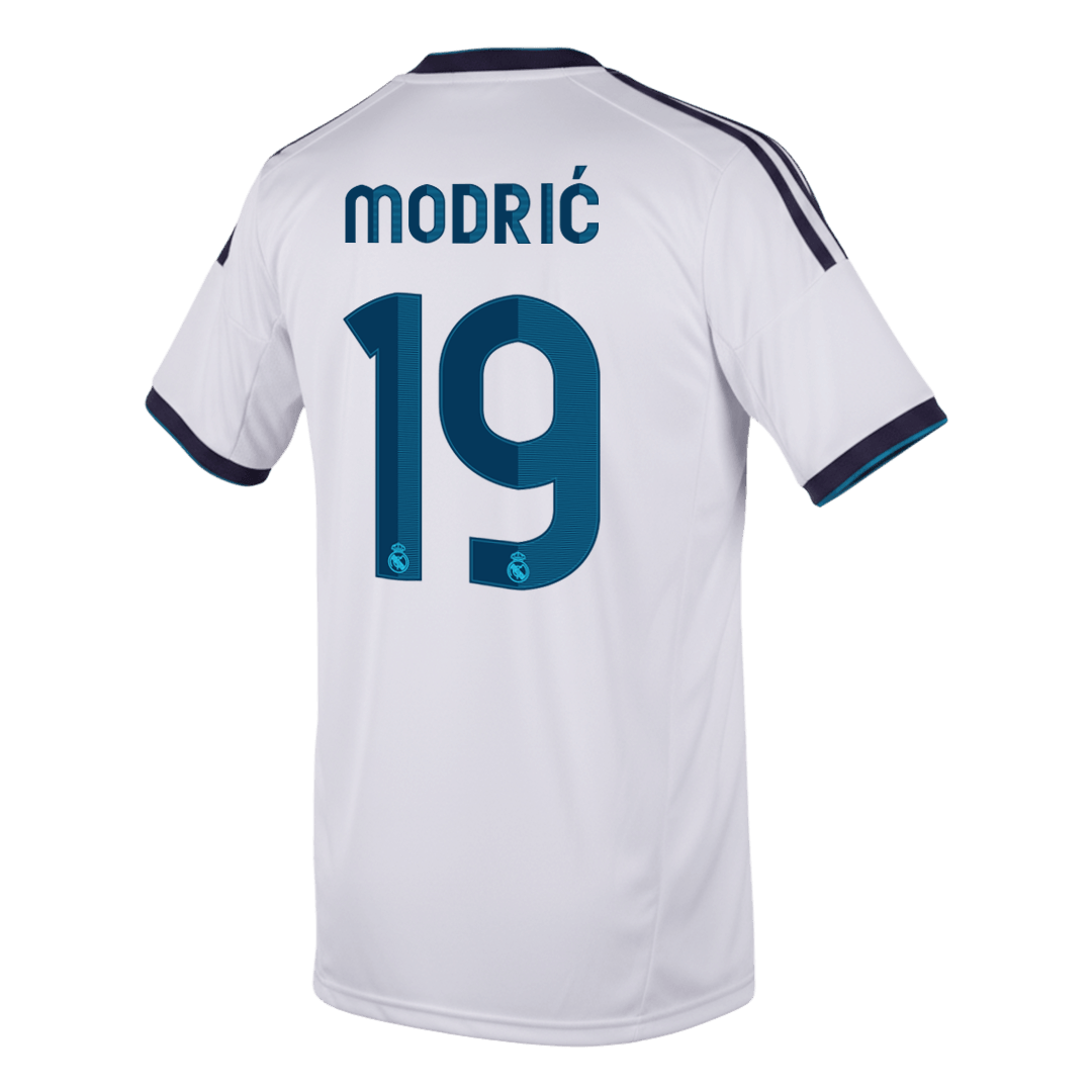 Real Madrid 2012/13 Koti Retro -pelipaita Miesten Modrić #19 - kuva 2